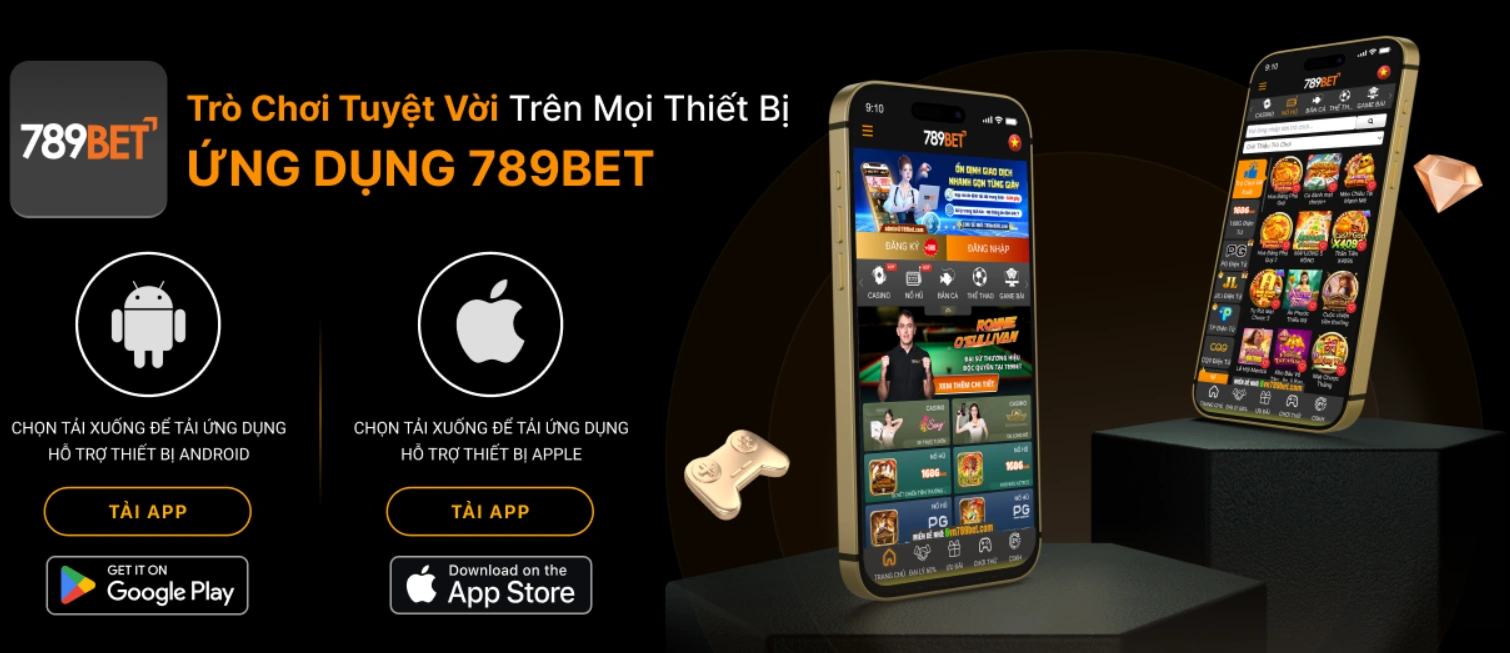 Ứng dụng di động 789bet trên iOS và Android